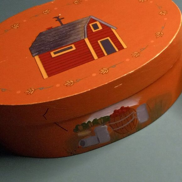 Russ Oval Trinket "Shaker" Wooden Nesting Boxes Folk Art Design (3) Cottagecore - Picture 11 of 11